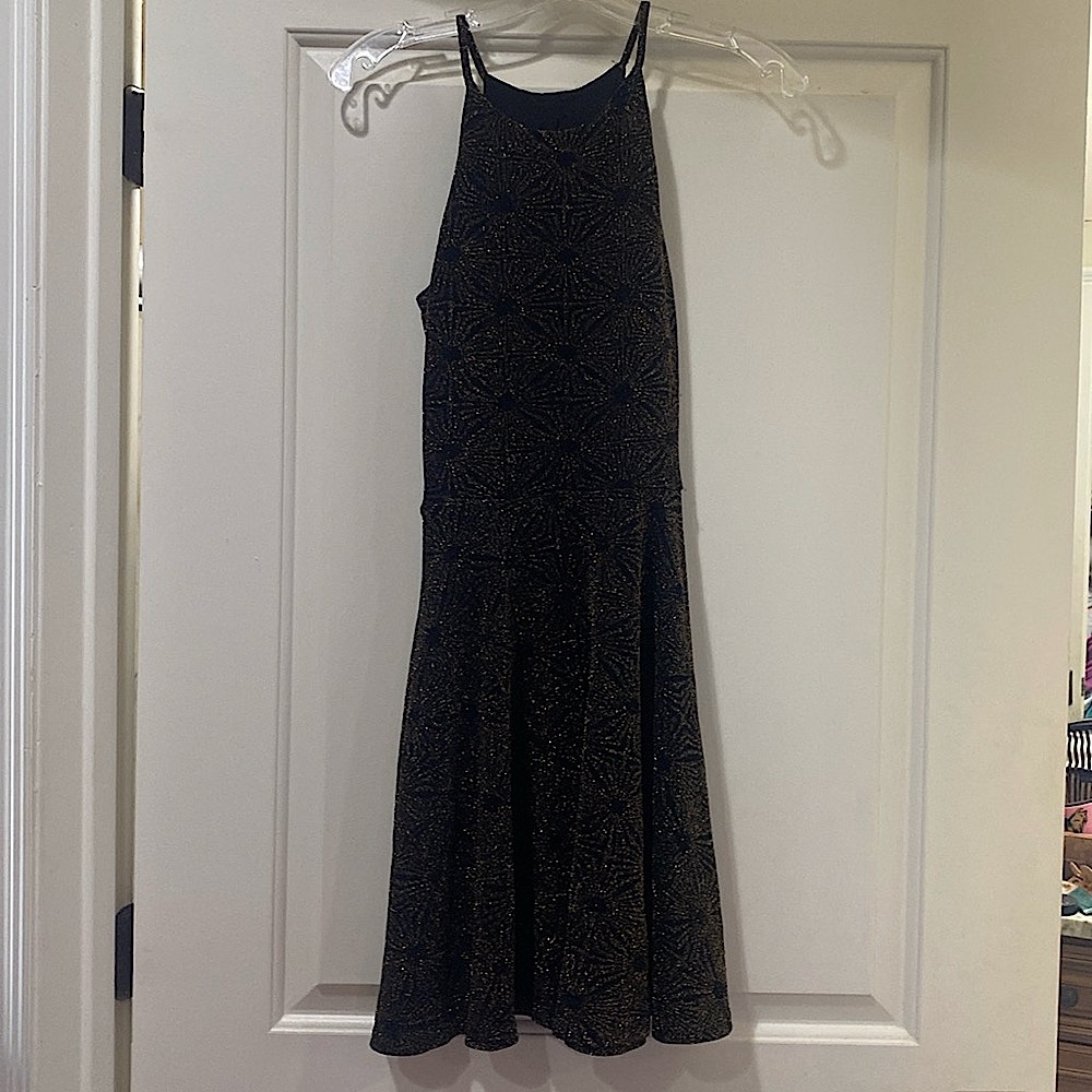 Black and Gold Dress